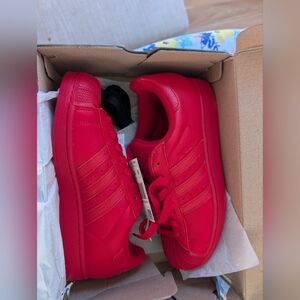 All-Red Adidas Superstar II